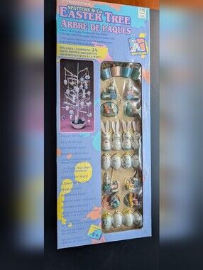 Vintage 1994 Trendmasters Easter Tree - NOS w/Rae Dunn Easter Bag